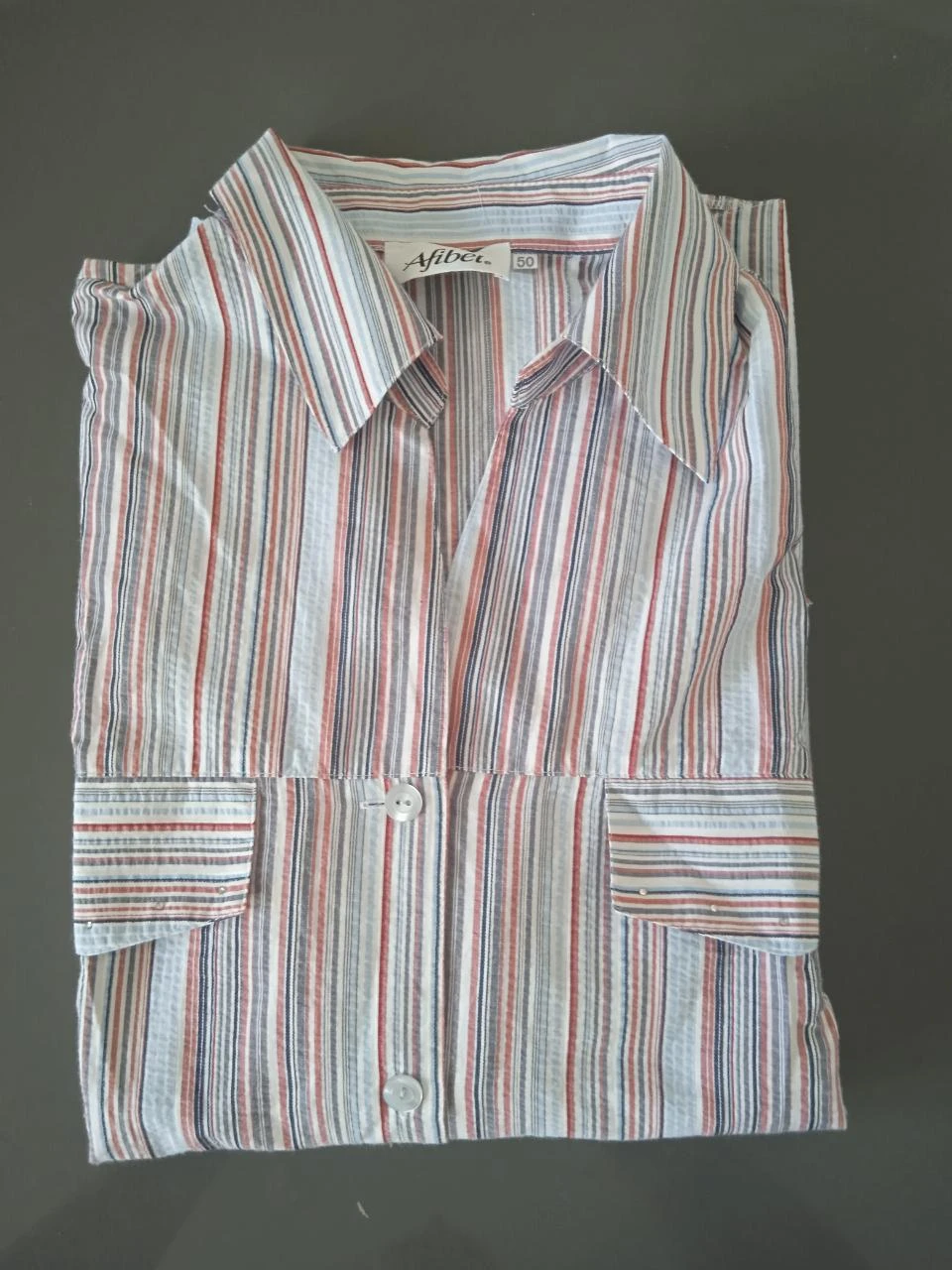 Chemisier rayé afibel, grande taille, taille 50/ 5XL
